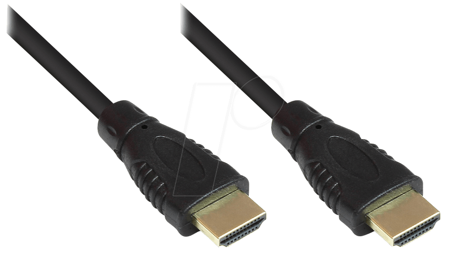 4014619354993 - High Speed hdmi Kabel 3m mit Ethernet gold Stecker schwarz (4514-030) - Good Connections