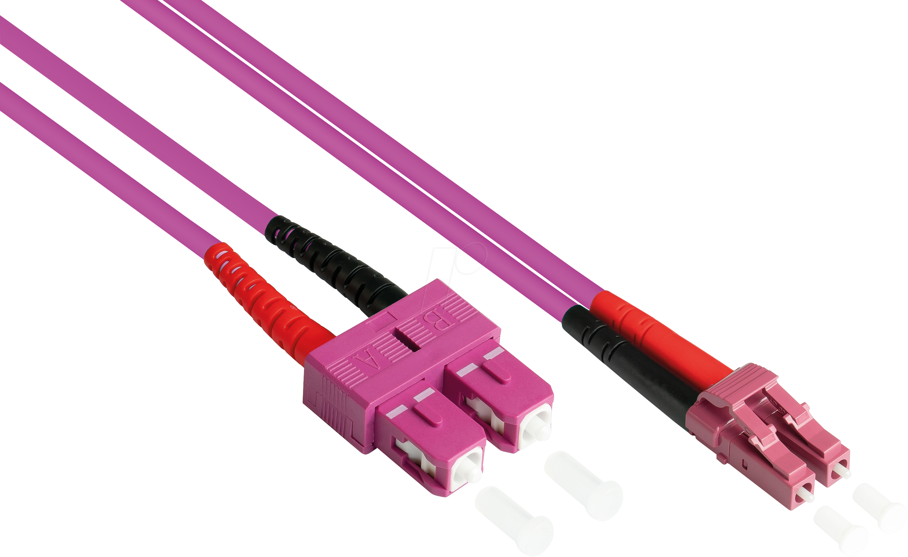 4014619540969 - GC LW-820LS4 - Patchkabel LWL Duplex OM4 50 125µ LC SC 20m violett