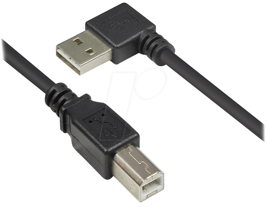 4014619576883 - GC 2510-EU01W - USB 20 Kabel EASY A Stecker gewinkelt auf B Stecker 1 m