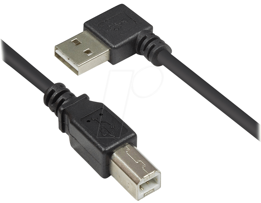 4014619576906 - GC 2510-EU03W - USB 20 Kabel EASY A Stecker gewinkelt auf B Stecker 3 m