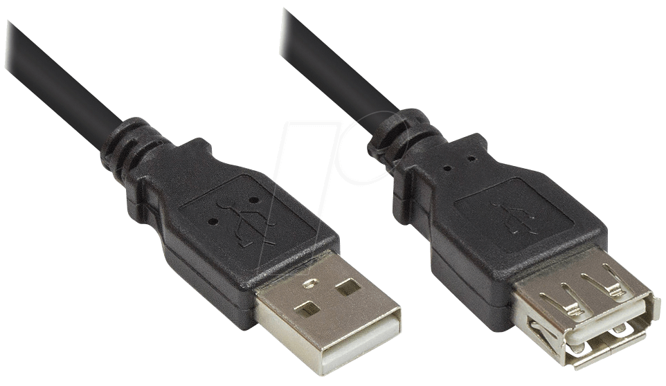 4014619677429 - Alcasa GOOD CONNECTIONS - USB Verlängerungskabell - USB 20 Typ A (M) - USB 20 Typ A (W) - 015 m - schwarz (2511-OF01S)