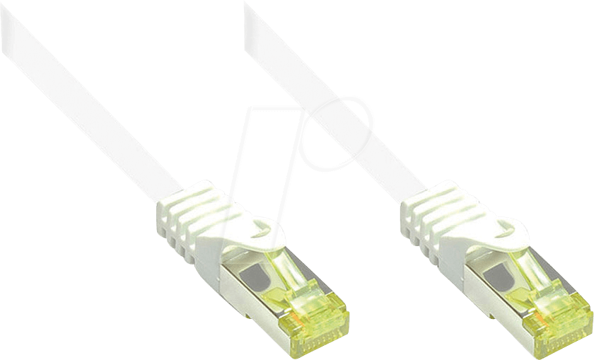 4014619695485 - 25m RNS Patchkabel mit Cat7 Rohkabel S FTP PiMF weiß