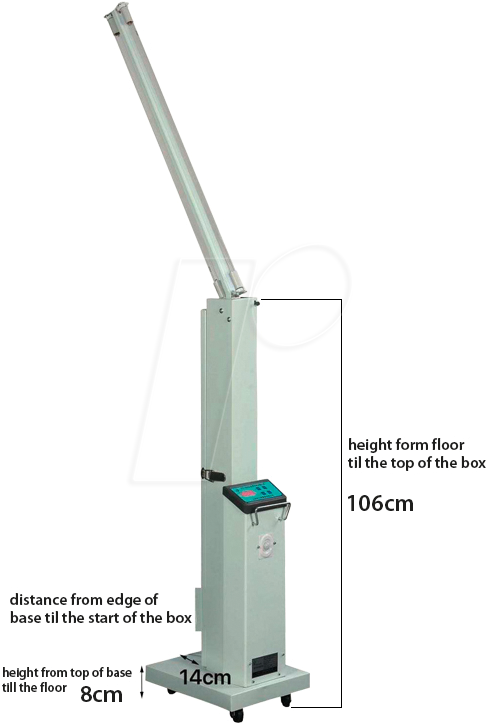 4014619709977 - Good Connection UV-C Desinfektionsstation 60W mit 2 Röhren für 30 m² Raumfläche