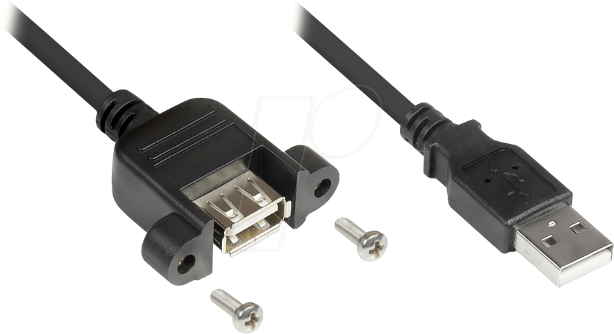 4014619741991 - GC 2511-03E - USB 20 Verlängerung Stecker A an Einbaubuchse A 03m