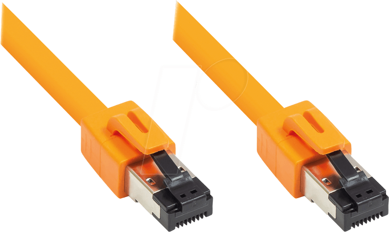 4014619859351 - GC 8080-010O - Patchkabel Cat81 S FTP 1 m orange