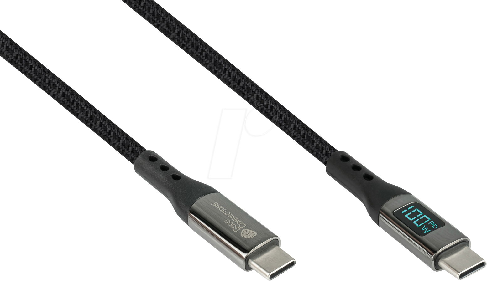 4014619881468 - USB 20 Lade- und Datenkabel (100W) mit Digitalanzeige USB-C Stecker > USB-C Stecker