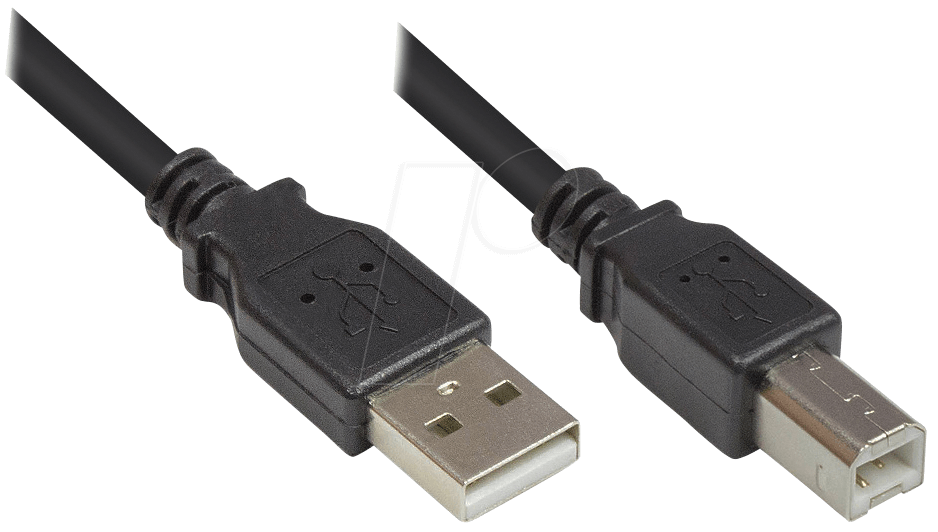 4014619936151 - Goodconnections - Anschlusskabel usb 20 Stecker a an Stecker b schwarz 05m Good Connections (2510-05OFS) (2510-05OFS)