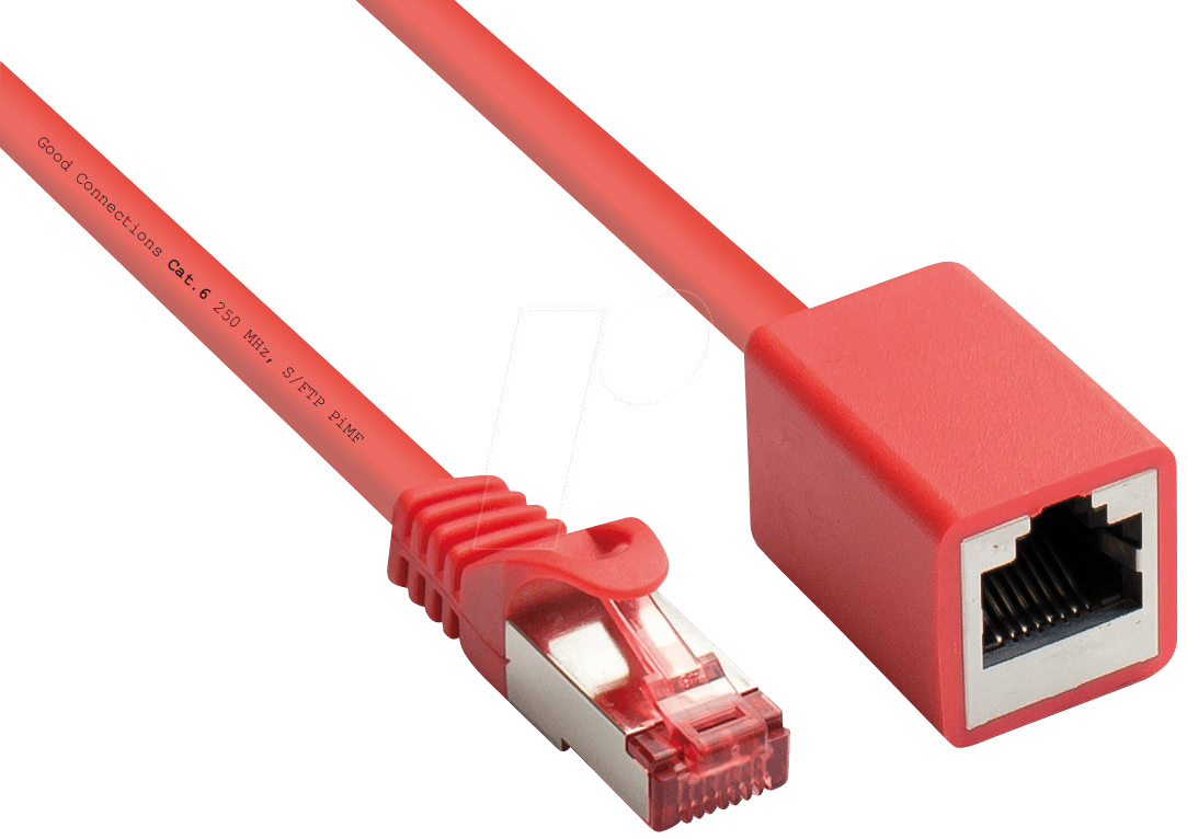 4014619936243 - GC 8063VR-010R - Patchkabelverlängerung Cat6 rot 10m