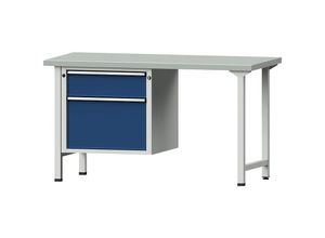 4014641028831 - Werkbank Gestellbauweise Serie V 2 Schubladen Stahlblechbelagplatte ANKE