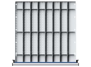 4014641061944 - Einteilungssatz für Schubladen-BxT 600 x 600 mm ⅛-Teilung für Fronthöhe 90 - 150 mm