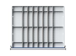 4014641062125 - Einteilungssatz für Schubladen-BxT 750 x 600 mm ⅛-Teilung für Fronthöhe 180 - 360 mm