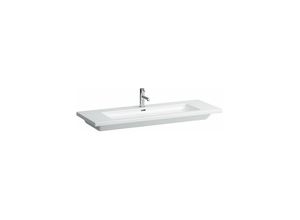 4014804874053 - Laufen Living Square Waschtisch unterbaufähig 3 Hahnlöcher 1300x480 weiß H8164360001 Ausführung mit Überlauf - H8164360001081