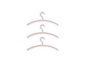 4014885731443 - Barbie™ x HEWI Kleiderbügel Set B477008 3er einfarbig rosa