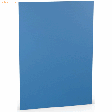 4014969350881 - 10 x Briefpapier A4 160g qm VE=10 Blatt Stahlblau