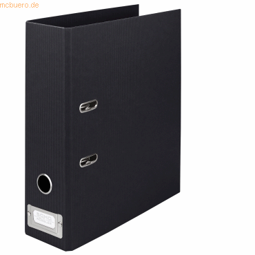 4014969395516 - 4 x Ordner Schwarz A4 8cm