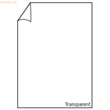 4014969593738 - 10 x Briefpapier A4 100g qm VE=10 Blatt transparent weiß