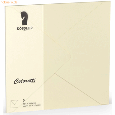 4014969606001 - 10 x Briefumschläge Coloretti VE=5 Stück 164x164cm creme