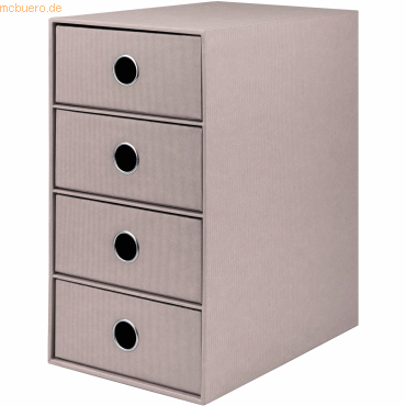 4014969659502 - 2 x Schubladenbox Taupe 4 Schübe (BxHxT) 175x32x25cm