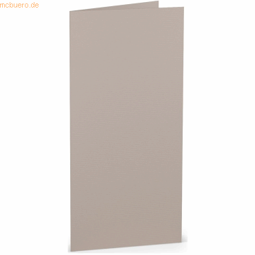 4014969660126 - 50 x Doppelkarte DL hoch Taupe