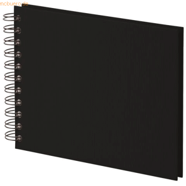 4014970151682 - 3 x Fotoalbum Whire-O 40 Seiten 195x145mm schwarz offwhite