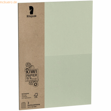 4014970369216 - 10 x Karte B6 hoch doppelt VE=3 Stück 240 g qm plan Terra Kiwi 4014970369216 - 10 x Karte B6 hoch doppelt VE=3 Stück 240 g qm plan Terra Kiwi