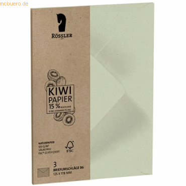 4014970369933 - 5 x Briefumschlag B6 VE=3 Stück Terra Kiwi 120g qm 4014970369933 - 5 x Briefumschlag B6 VE=3 Stück Terra Kiwi 120g qm
