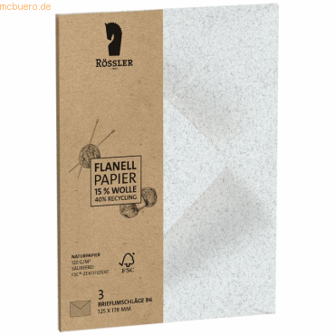 4014970369957 - 5 x Briefumschlag B6 VE=3 Stück Terra Flanell 120g qm 4014970369957 - 5 x Briefumschlag B6 VE=3 Stück Terra Flanell 120g qm
