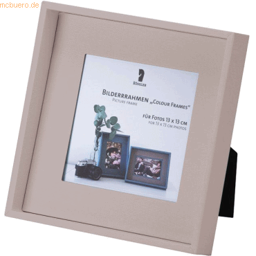 4014970376603 - 4 x Bilderrahmen Colour Frames Taupe für 13x13 cm