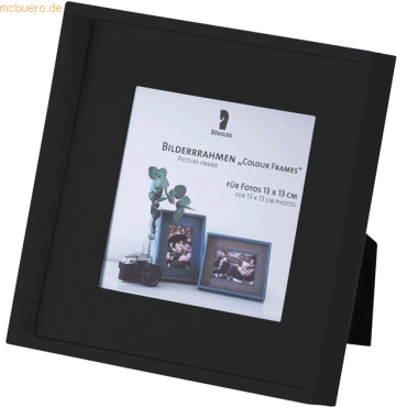 4014970376634 - 4 x Bilderrahmen Colour Frames Schwarz für 13x13 cm