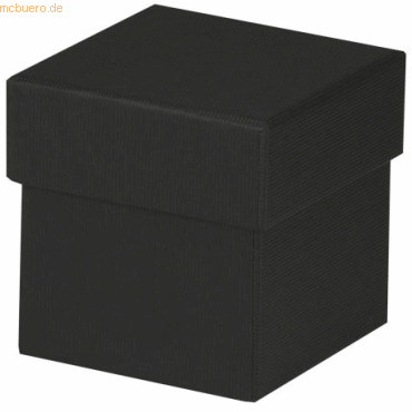 4014970384509 - 4 x Geschenkverpackung Boxline 65x65x65mm Schwarz