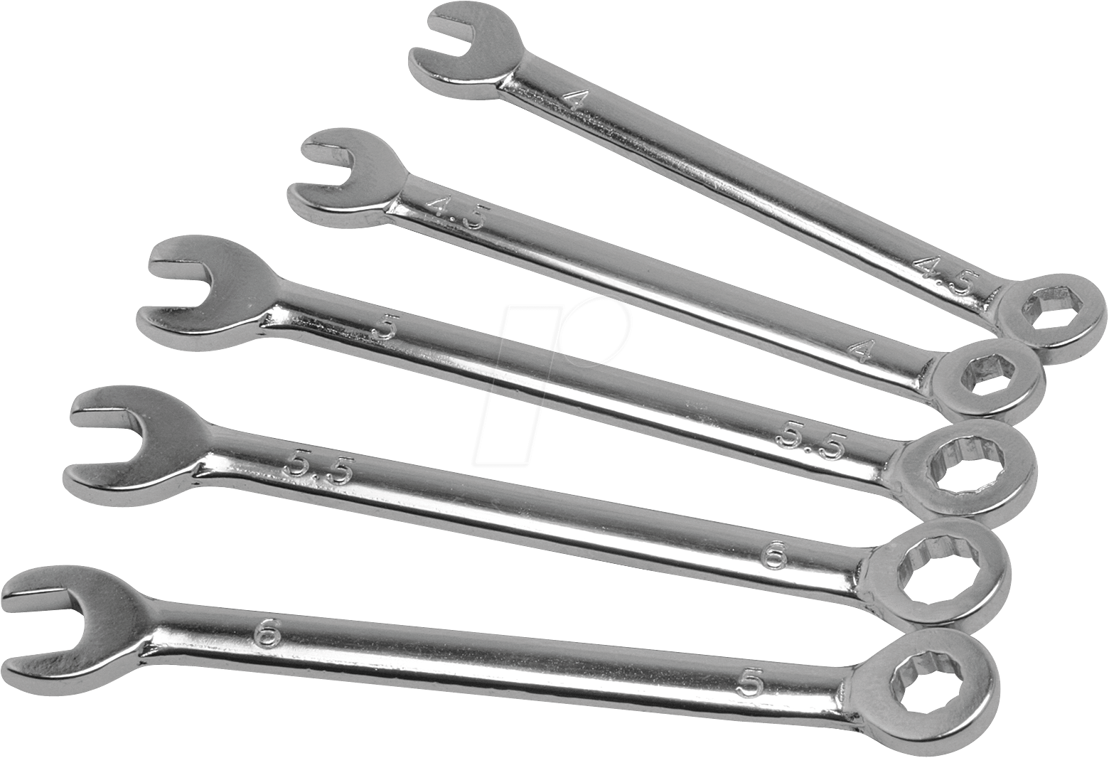 4014991124924 - 920 Ring-Maulschlüssel-Satz 5teilig 4 - 6 mm - Donau Elektronik