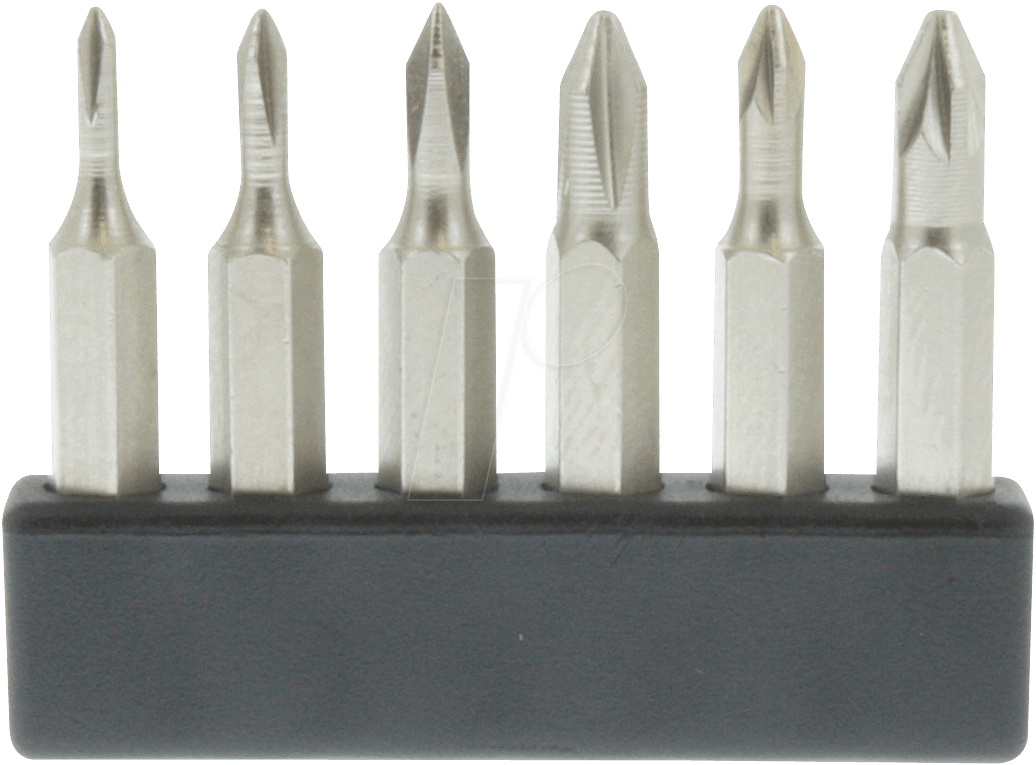 4014991125617 - Donau Elektronik - MBS61 Bit-Set 6teilig Kreuzschlitz Phillips Kreuzschlitz Pozidriv