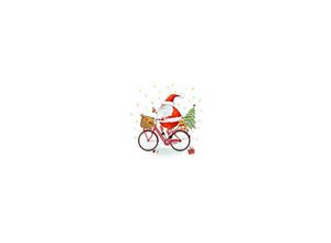 4014995254214 - Braun&company - Servietten Motiv Atelier X-mas Bike 33 x 33 cm - 20er Pack Servietten