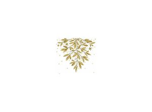 4014995254450 - Braun&company - Servietten Atelier Golden Mistletoe 33 x 33 cm - 20er Pack Servietten