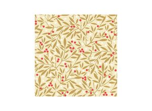 4014995254863 - Servietten Motiv Leaves and Berries 25 x 25 cm - 20er Pack Servietten - Braun&company