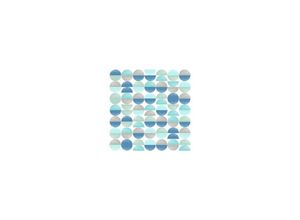 4014995338914 - Braun&company - Servietten Motiv Soft Circles aqua 33x33cm Tischservietten