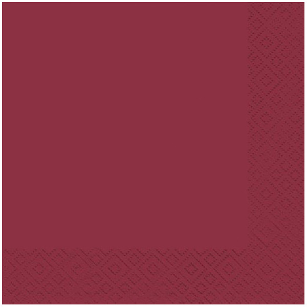 4014995427465 - Servietten Colours of Burgundy 33 x 33 cm 20er Pack Serviette - Braun&company