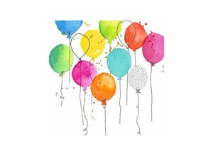 4014995461773 - Braun & Company Servietten Ballon Party 33 x 33 cm 20er Pack Papierservietten