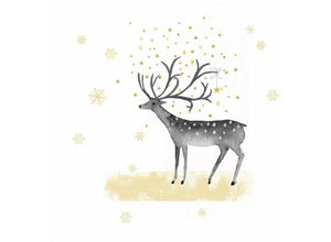 4014995539700 - Servietten Motiv Winter Deers 25 x 25 cm - 20er Pack Servietten - Braun&company