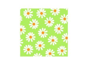 4014995611093 - Servietten Motiv Dancing Daisies grün 25 x 25cm 20er Pack - Braun&company