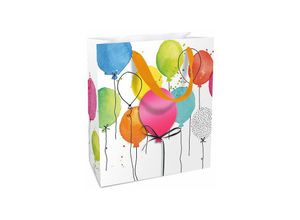 4014995626394 - Braun&company - Geschenktragetasche Balloon Party 18 x 21 x 8 cm Papiertüte