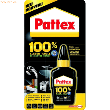 4015000420075 - Pattex Repair 100% Flasche 50 g wasserfest UV- u temperaturbeständig lösemittelfrei