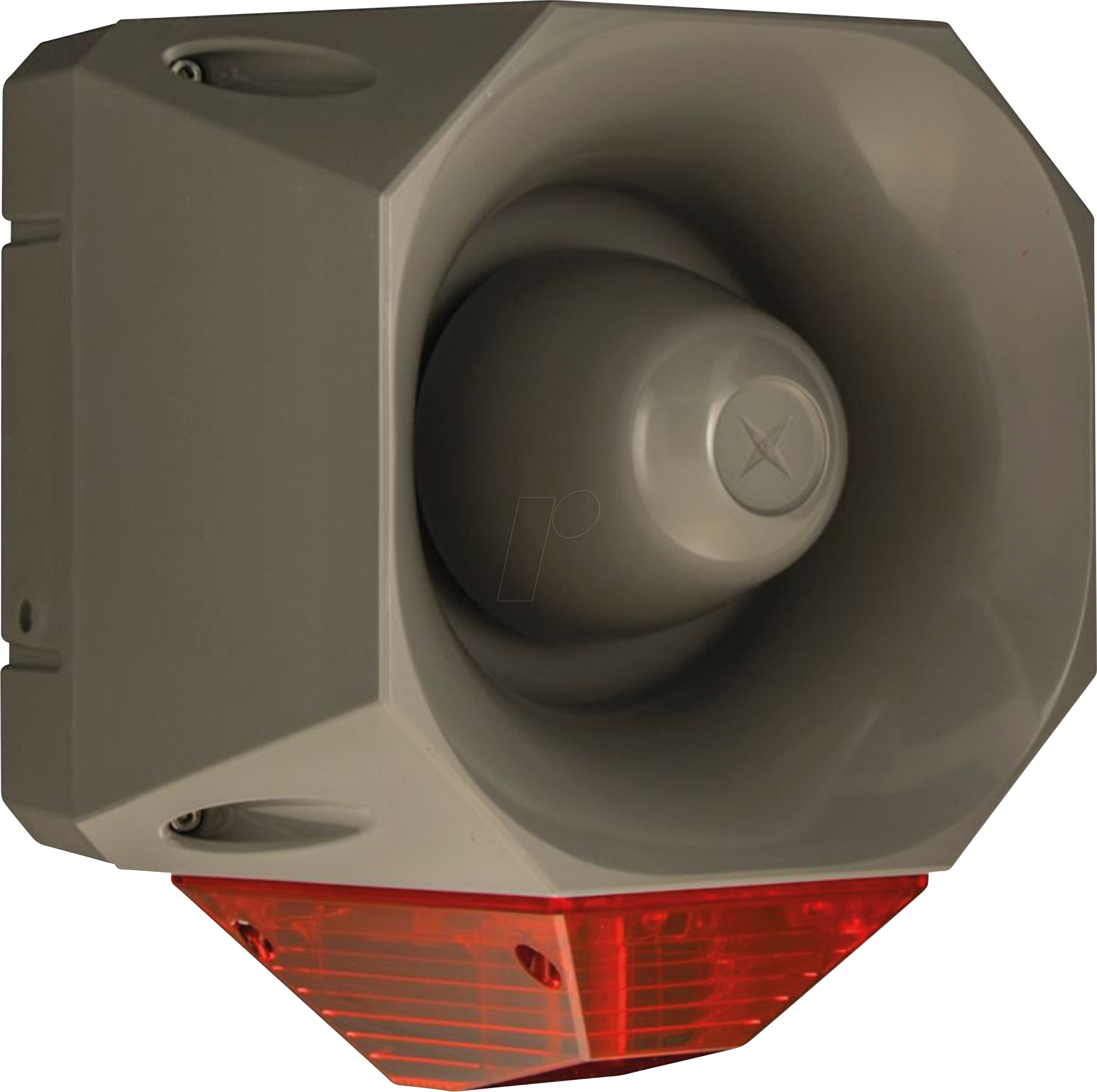 4015081798834 - ASSB230120GRL - Asserta Maxi AV grau rote Linse 120 dB 230V AC 4015081798834 - ASSB230120GRL - Asserta Maxi AV grau rote Linse 120 dB 230V AC