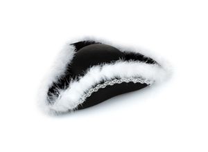 4015101086576 - Funkenhut mit Marabu Besatz schwarz 4015101086576 - Funkenhut mit Marabu Besatz schwarz