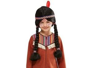 4015101300252 - Indianer Perücke für Kinder schwarz