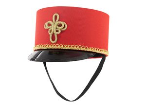 4015101365718 - buttinette Funkenhut Uniform rot gold