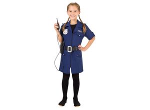 4015101520803 - Kinder-Kleid Polizistin dunkelblau