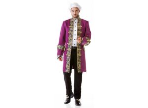 4015101791326 - buttinette Mantel Brokat für Herren lila gold