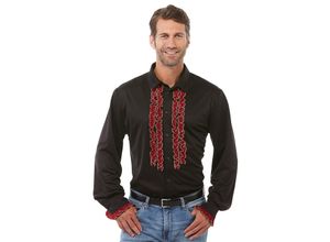 4015101795126 - Hemd Rüschen für Herren schwarz rot