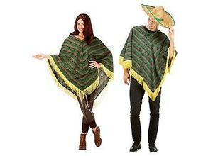 4015101799308 - buttinette Mexikaner-Poncho für Erwachsene